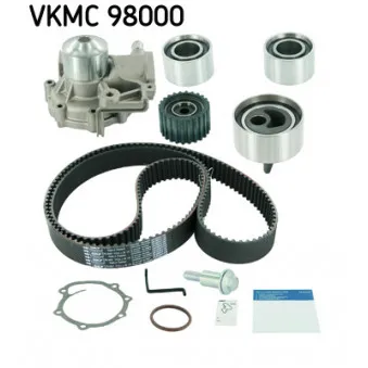 Pompe à eau + kit de courroie de distribution SKF VKMC 98000