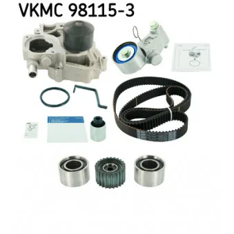 Pompe à eau + kit de courroie de distribution SKF VKMC 98115-3