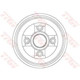 TRW DB4477 - Tambour de frein