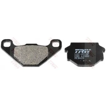 Jeu de 2 plaquettes de frein avant TRW MCB628 pour APRILIA RX RX 125 - 15cv