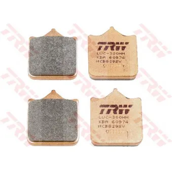 Jeu de 2 plaquettes de frein avant TRW MCB829SV