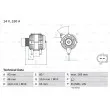 Alternateur BOSCH [0 986 047 960]