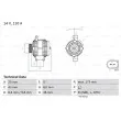 BOSCH 0 986 048 750 - Alternateur