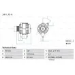 BOSCH 0 986 049 131 - Alternateur