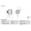 BOSCH 0 986 049 610 - Alternateur