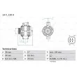 BOSCH 0 986 082 050 - Alternateur