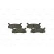 BOSCH 0 986 460 080 - Jeu de 4 plaquettes de frein arrière
