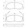 BOSCH 0 986 460 946 - Jeu de 4 plaquettes de frein avant