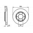 BOSCH 0 986 478 693 - Jeu de 2 disques de frein avant