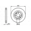 BOSCH 0 986 479 024 - Jeu de 2 disques de frein avant