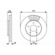 BOSCH 0 986 479 091 - Jeu de 2 disques de frein avant