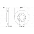 BOSCH 0 986 479 342 - Jeu de 2 disques de frein avant