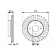 BOSCH 0 986 479 354 - Jeu de 2 disques de frein avant