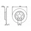 BOSCH 0 986 479 458 - Jeu de 2 disques de frein arrière