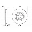 BOSCH 0 986 479 464 - Jeu de 2 disques de frein avant