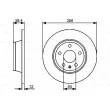 BOSCH 0 986 479 465 - Jeu de 2 disques de frein arrière