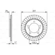 BOSCH 0 986 479 486 - Jeu de 2 disques de frein avant