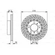 BOSCH 0 986 479 550 - Disque de frein avant droit