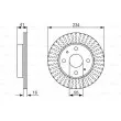 BOSCH 0 986 479 592 - Jeu de 2 disques de frein avant