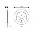 BOSCH 0 986 479 634 - Jeu de 2 disques de frein arrière