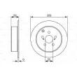 BOSCH 0 986 479 658 - Jeu de 2 disques de frein arrière