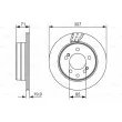 BOSCH 0 986 479 665 - Jeu de 2 disques de frein arrière