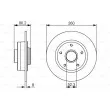 BOSCH 0 986 479 684 - Jeu de 2 disques de frein arrière