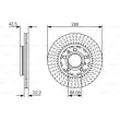 BOSCH 0 986 479 C89 - Jeu de 2 disques de frein arrière