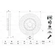 BOSCH 0 986 479 E28 - Disque de frein avant gauche