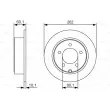 BOSCH 0 986 479 R05 - Jeu de 2 disques de frein arrière