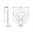 BOSCH 0 986 479 R06 - Jeu de 2 disques de frein avant