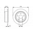 BOSCH 0 986 479 R08 - Jeu de 2 disques de frein arrière