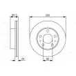 BOSCH 0 986 479 R86 - Jeu de 2 disques de frein avant