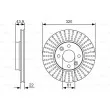 BOSCH 0 986 479 S90 - Jeu de 2 disques de frein avant