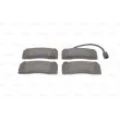 BOSCH 0 986 494 131 - Jeu de 4 plaquettes de frein avant