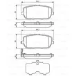 BOSCH 0 986 494 190 - Jeu de 4 plaquettes de frein arrière