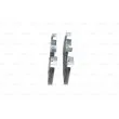 BOSCH 0 986 494 411 - Jeu de 4 plaquettes de frein arrière