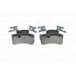BOSCH 0 986 494 411 - Jeu de 4 plaquettes de frein arrière