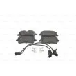 BOSCH 0 986 494 446 - Jeu de 4 plaquettes de frein arrière