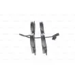 BOSCH 0 986 494 499 - Jeu de 4 plaquettes de frein arrière