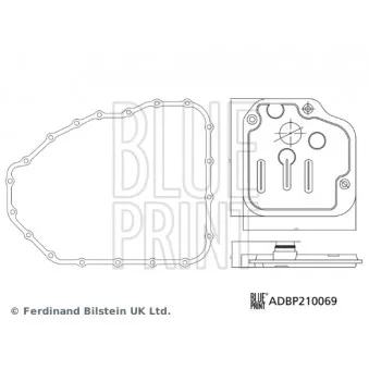 Kit de filtre hydraulique, boîte automatique BLUE PRINT ADBP210069