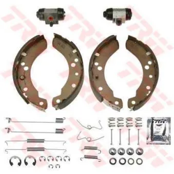 Kit de freins arrière (prémontés) TRW BK1677 pour FORD TRANSIT 2.5 D - 68cv