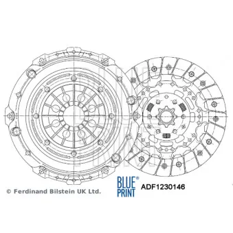 Kit d'embrayage BLUE PRINT ADF1230146 pour FORD MONDEO 1.6 TDCi - 115cv