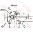 TRW BWF160 - Cylindre de roue