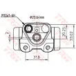 TRW BWF291 - Cylindre de roue
