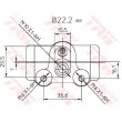 TRW BWH130 - Cylindre de roue