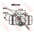 TRW BWH137 - Cylindre de roue