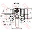 TRW BWH302 - Cylindre de roue