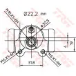 TRW BWH374 - Cylindre de roue