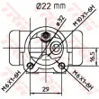 TRW BWH395 - Cylindre de roue